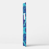 Snake Skin in Blue Design Hoesje-Mate iPhone Case (Achterkant / Rechts)