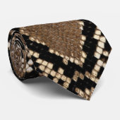 Snake Skin Pattern Designer Stropdas (Opgerold)