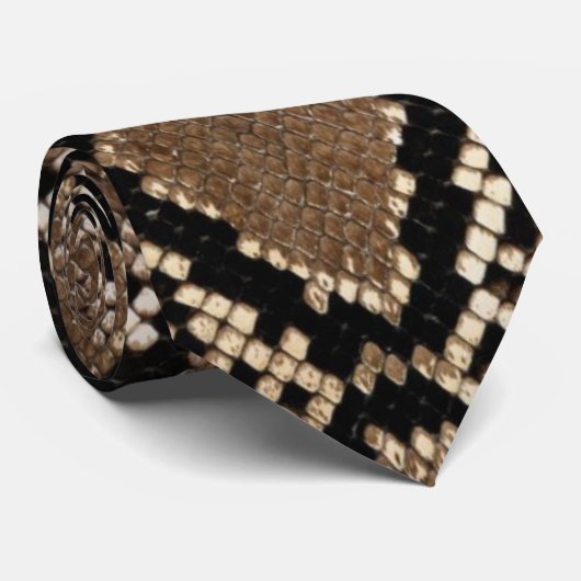 Snake Skin Pattern Designer Stropdas (Opgerold)