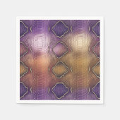 Snake Skin Pattern in Paarse & Gouden Decoupage Servet (Voorkant)