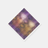Snake Skin Pattern in Paarse & Gouden Decoupage Servet (Hoek)