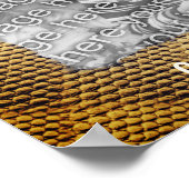 Snake Skin Pattern Lijst Creëer Uw eigen foto Poster (Hoek)