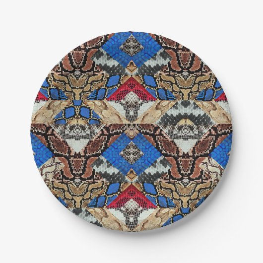 Snake Skin Pattern  Papieren Bordje (Voorkant)