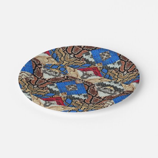 Snake Skin Pattern Papieren Bordje (Gekanteld)