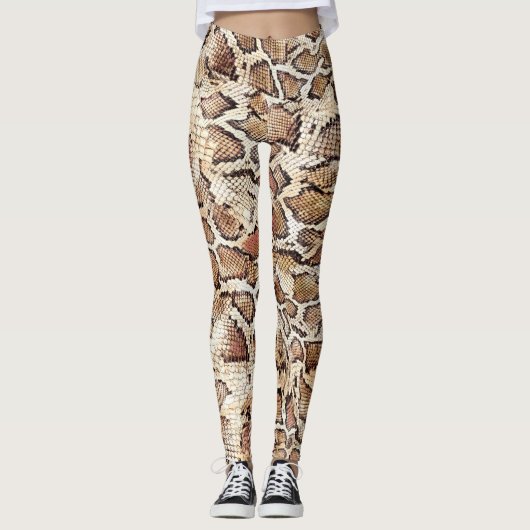 Snake Skin Print Leggings (Voorkant)