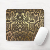 Snake Skin Print Modern Glam Gold Muismat (Met muis)