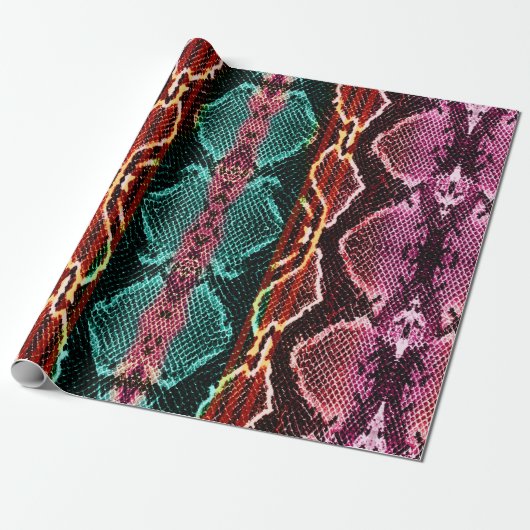 Snake skin print. slang Pattern. Dierlijke afdruk. Cadeaupapier (Uitgerold)