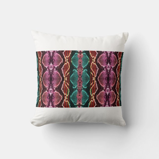 Snake skin print. slang Pattern. Dierlijke afdruk. Kussen (Voorkant)