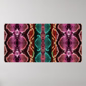 Snake skin print. slang Pattern. Dierlijke afdruk. Poster (Voorkant)