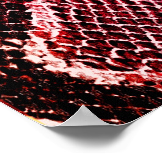 Snake skin print. slang Pattern. Dierlijke afdruk. Poster (Hoek)