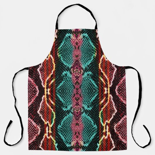 Snake skin print. slang Pattern. Dierlijke afdruk. Schort (Voorkant)