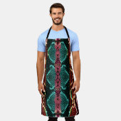 Snake skin print. slang Pattern. Dierlijke afdruk. Schort (Gedragen)