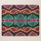 Snake skin print. slang Pattern. Dierlijke afdruk. Sherpa Deken (Voorkant (horizontaal))