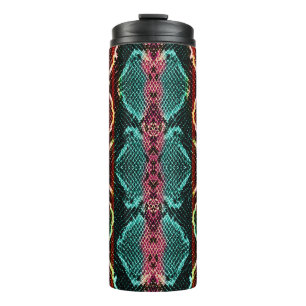 Snake skin print. slang Pattern. Dierlijke afdruk. Thermosbeker