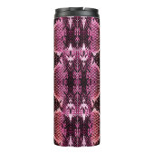 Snake skin print. slang Pattern. Dierlijke afdruk. Thermosbeker (Achterkant)