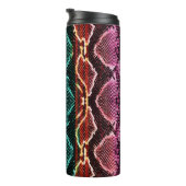 Snake skin print. slang Pattern. Dierlijke afdruk. Thermosbeker (Geroteerd rechts)
