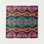 Snake skin print. slang Pattern. Dierlijke afdruk. Wandkleed (Voorkant (horizontaal))