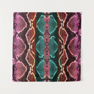 Snake skin print. slang Pattern. Dierlijke afdruk. Wandkleed