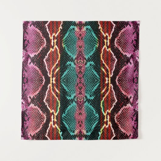 Snake skin print. slang Pattern. Dierlijke afdruk. Wandkleed (Voorkant)