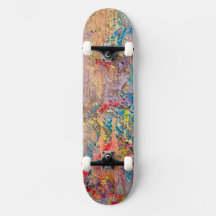 Snake Skin Skateboard Vibrant Kleurrijke Luxe