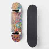 Snake Skin Skateboard Vibrant Kleurrijke Luxe (Voorkant)