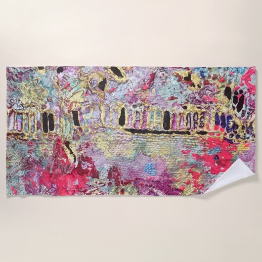 Snake Skin Strandlaken Bold Levendig Kleurrijk (Voorkant)