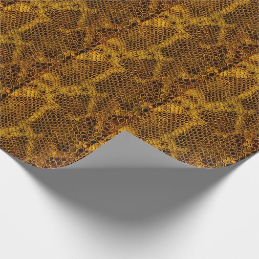 Snake Skin Texture Achtergrond Cadeaupapier (Hoek)