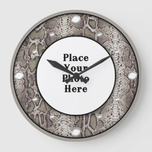 Snake Skin Uw Foto Muur Klok