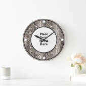 Snake Skin Uw Foto Muur Klok (Huis)