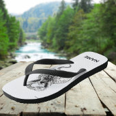 Snake Skull Flip-Flops – Gothic Tattoo Style Shoes Teenslippers