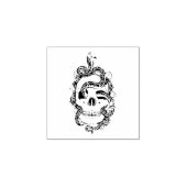 Snake Skull Rubberstempel (Afrduk)