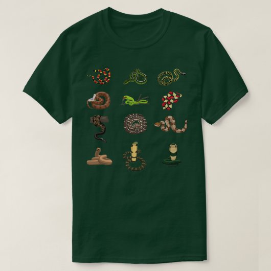 Snake Slangen Reptile T-shirt (Design voorkant)