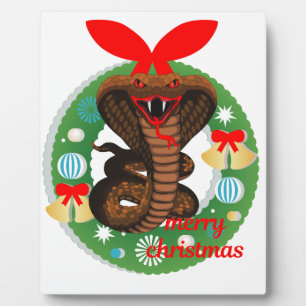 snake snake kerst fotoplaat