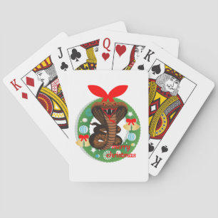 snake snake kerst pokerkaarten