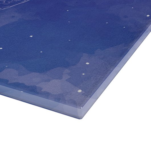 Snake Spirit Animal Decorative Glass Cutting Board Snijplank (Hoek)