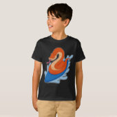 Snake Surfer Surfboard T-shirt (Voorkant volledig)