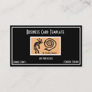 Snake Symbol KoKopelli Logo Visitekaartje