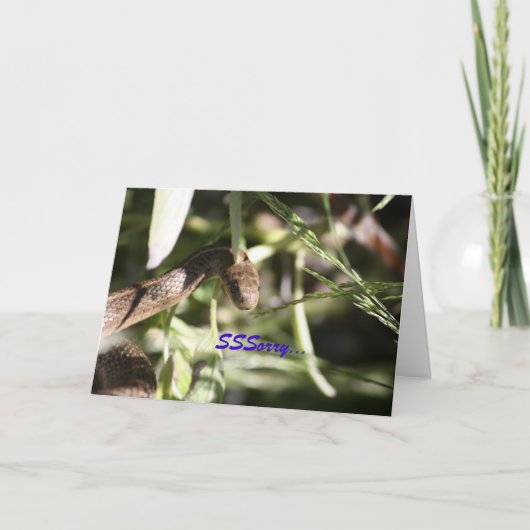 Snake Sympathy Card Kaart (Voorkant)