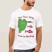 Snake T-shirt voor Heren Nieuwjaar 2025 (Voorkant)
