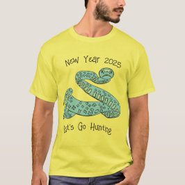 Snake T-shirt voor Heren Nieuwjaar 2025