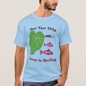Snake T-shirt voor Heren Nieuwjaar 2025 (Voorkant)