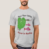 Snake T-shirt voor Heren Nieuwjaar 2025 (Voorkant)