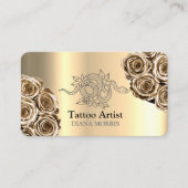 Snake Tattoo Artiest Salon Visitekaartje (Voorkant)