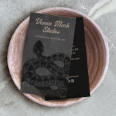 Snake Tattoo Artist Piercing Studio Visitekaartje