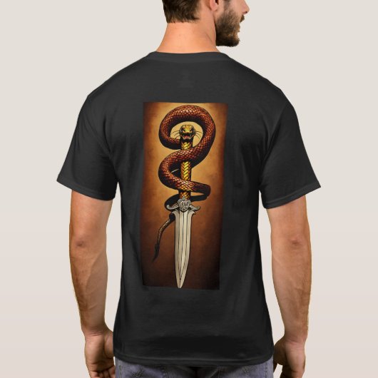 SNAKE TATTOO DESIGN TSHIRT (Achterkant)