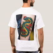 "Snake Tattoo Hand T-shirt (Achterkant)
