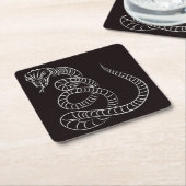 Snake Tekening/Schets Onderzetter Set (Schuin)