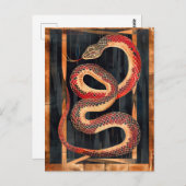 Snake Totem – Transformative Deco Symbol Briefkaart (Voorkant / Achterkant)