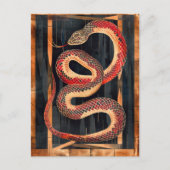 Snake Totem – Transformative Deco Symbol Briefkaart (Voorkant)
