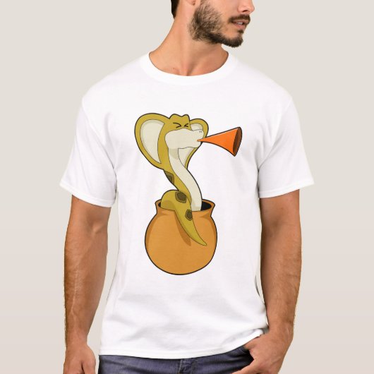 Snake Trumpet Music T-shirt (Voorkant)